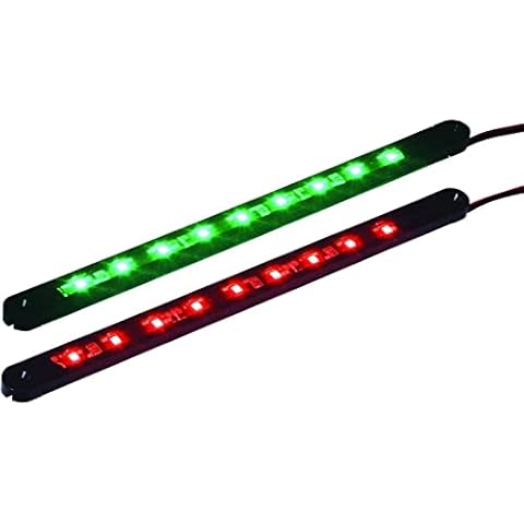 T-H Marine LED Flex Strip Bow Light Set, Red & Green Cover