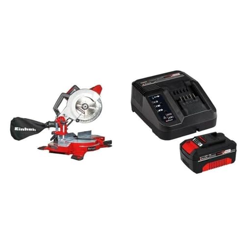 Serra de Esquadria À Bateria Te-ms 18/210 Li Solo e 1 Kit Carregador Bivolt com Bateria 18v 4,0ah Ve