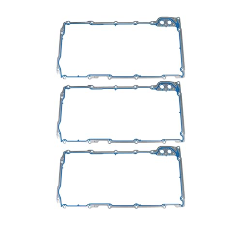 Image of LS Oil Pan Gasket Set for GM LS1 LS2 LS3 LS6 V8 4.8L 5.3L 5.7L 6.0L 6.2L | 3 Pack - Replaces OE OS30693R OS32241 12612350 12558760 12580672 Fits Chevrolet GMC Cadillac Pontiac Saab Isuzu LS Engine