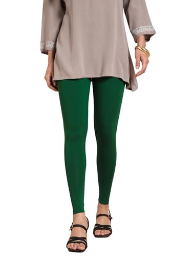 TWIN BIRDS Tailored Cut & Classic Fit Stretchable Viscose Elasthane Fabric Ankle Length Leggings for Women
