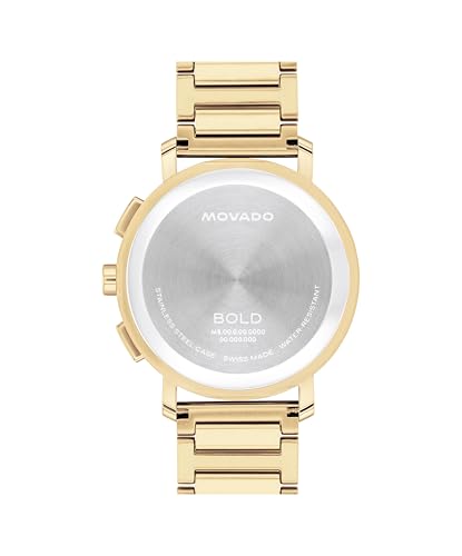 Movado Bold Evolution 2.0 Men’s Quartz Watch – 42 mm Case, Stainless Steel Bracelet, Stylish Everyday Watch, Gift for Him3