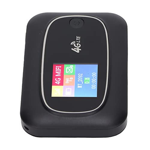 Image of Portable 4G LTE Travel Router with LED Display Compact WiFi Hotspot for Smartphones Laptops Compatible with Global SIM Cards