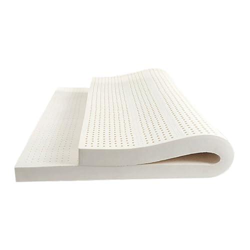 Protector de colchón de látex, de 4 y 6 pulgadas de grosor, tamaño Queen, espuma naturalmente fresca con funda de colchón