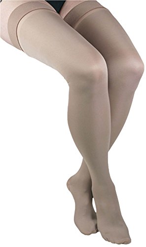 Image of GABRIALLA Graduated Microfiber Compression Thigh High Stockings (25-35 mmHg) H-306 3 Pack