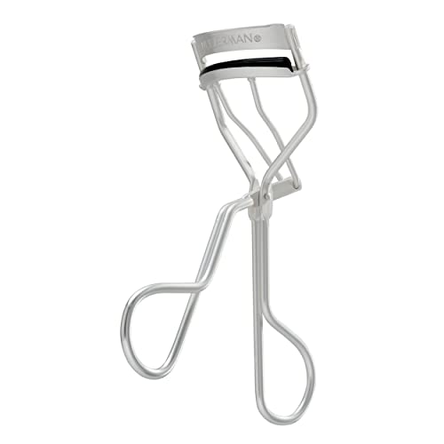 TWEEZERMAN Wimpernzange Curl 60 (Für runde Augen inklusive 3 Ersatzpads rostfreier Edelstahl) Platinum