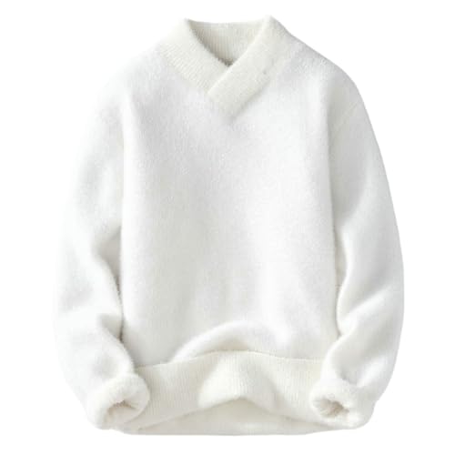 Suéter de punto para hombre con cuello semialto estilo coreano ajustado gris