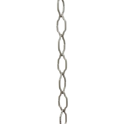 Image of RCH Hardware CH-S57-30-BN Steel Chandelier Chain, Brushed Nickel (1 Foot)