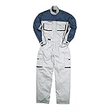 [ワークプロ] クレヒフク 作業服 通年 長袖 ピットスーツ つなぎ KR904 作業着 色:シルバーグレー サイズ:M