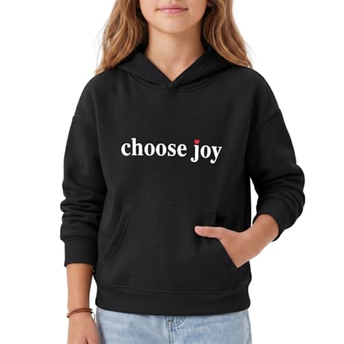 Image of WELAKEN Cotton Hoodie Sweatshirt for Girls Kids & Teens Long Sleeve Pullover with Kangaroo Pocket