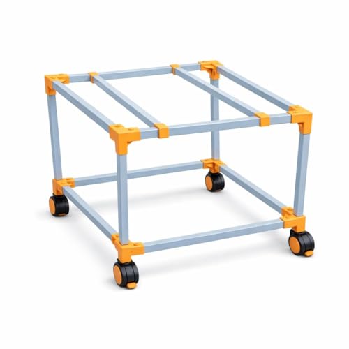 Image of Heavy-Duty Metal Cooler Stand with 360 Rotatable Wheels - Universal Fit for Kenstar, Bajaj, Symphony, Havels & Maharaja Coolers - Rust-Proof Powder Coated Finish - Sturdy & Durable Design.
