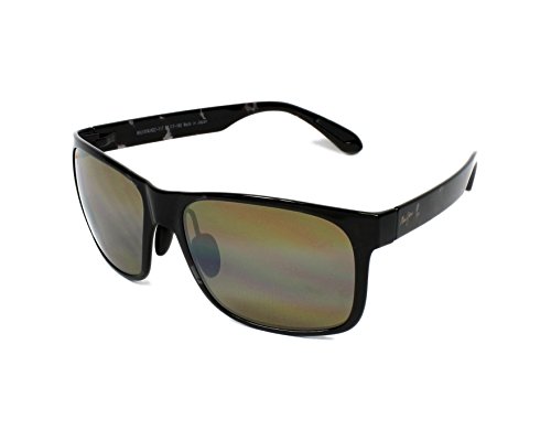 Image of Maui Jim Polarized Men's and Women's Red Sands Rectangular Sunglasses