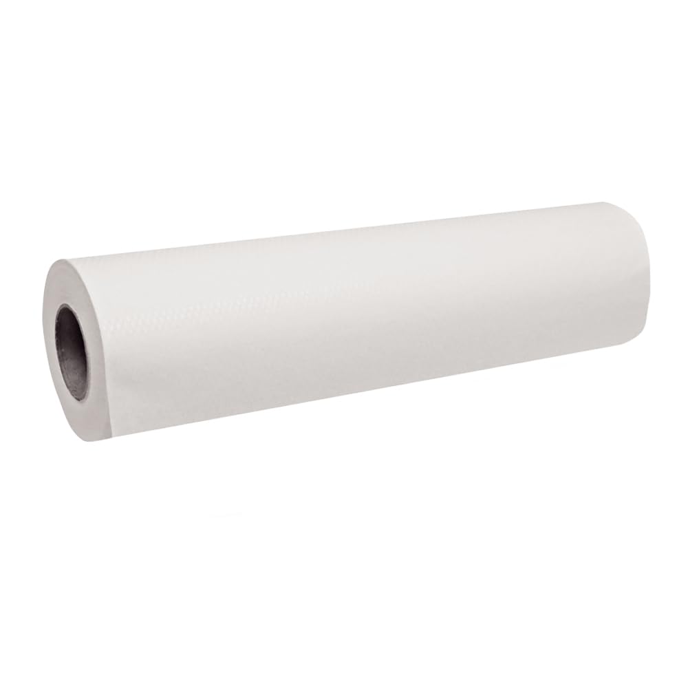 FRANZ MENSCH 9 Stück Hygostar Ärztekrepp | Papier, PE-Beschichtung, B: 60cm, L: 50m, white, Box, Hygienische Abdeckung, Ärztekrepp auf Rolle, Liegenabdeckung