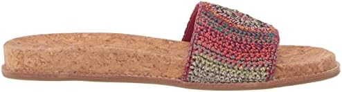 The SAK Women's Mendocino Slide Crochet, Slip On Sandals, Summer Open Toe Shoes, Sunset Stripe Medallion, 8 | Image 5