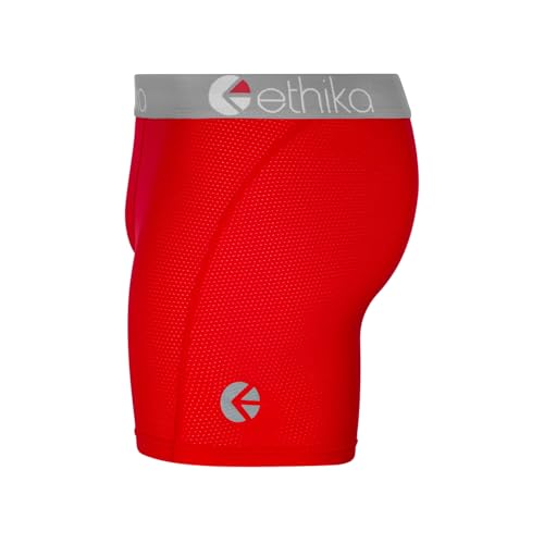 Ethika Mens MicroMesh MID Boxer Brief | *Solids* Red2