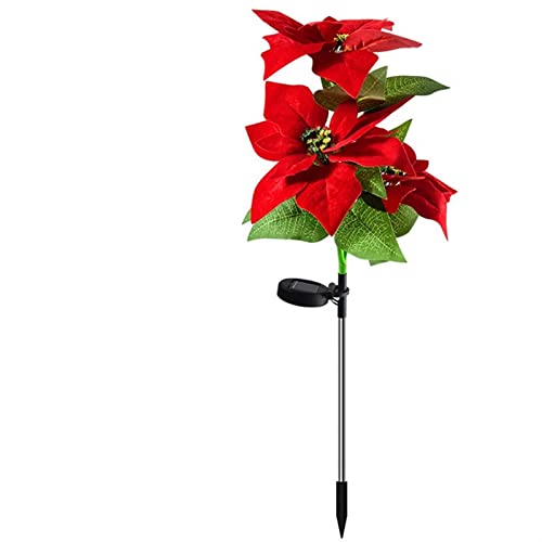 Lumière de jardin solaire fleur imperméable avec éclairage LED pour balisage de pelouse