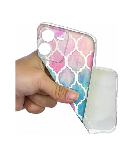 Image of Casotec Patterns Art Design Printed Silicon Soft TPU Back Case Cover for iQOO Z9 5G