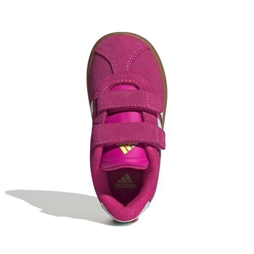 Image of adidas Boys Vl Court 3.0 Slip On Sneakers Shoes Casual - Pink, White