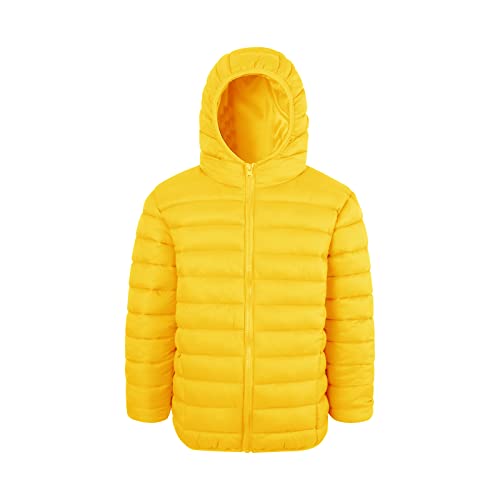 SNOW DREAMS Boys Girls Puffer Jacket Winter Coats Hooded Lightweight Warm Quilted Outerwear