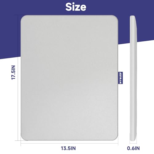 Image of Heat Press Mat 13.5 inchx17.5 inch, Double Layer Heat Resistant Pad Up to 428F, Non Stick Oversized Iron Mat for Bulk Sublimation, Full Size Hoodies & Commercial Heat Transfer Projects (Silvery)