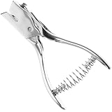 BESTonZON 金属製楕円形穴あけパンチ 手動シングルパンチャー クラフト用紙穴あけツール オフィス 学校 家庭用 DIYアート対応