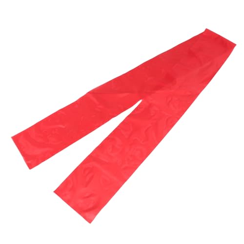 2 piezas de baquetas elegantes de seda roja para tambor, cintas de danza, palos para gimnasia rítmica y percusión aérea para niños y niñas miniatura 1