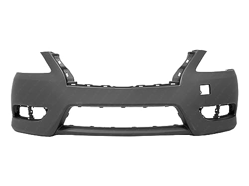 MBI AUTO - Primered, Front Bumper Cover Fascia Replacement for 2013 2014 2015 Nissan Sentra 13 14 15, NI1000289