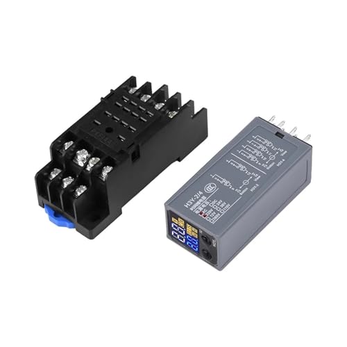 Relais temporisé LCD H3Y-2 DC 24V double temps avec base de contrôle de cycle