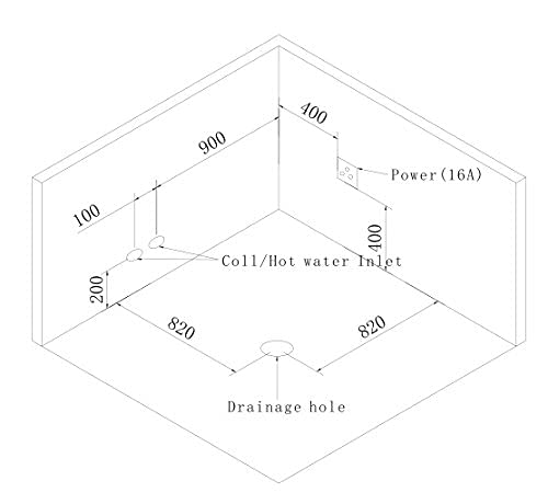 Bagno Italia Vasca da bagno Idromassaggio da cm 180x180 Super accessoriata con Riscaldatore Cromoterapia e 36 getti I11