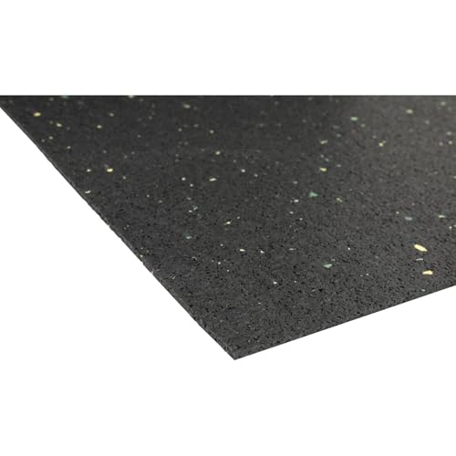 Antirutschmatte Ladungssicherung 120x80x0,3cm Palettengröße Rutschhemmende Gummigranulatmatte | Ideale Sicherung von Ware im LKW, Anhänger & Kofferraum | Universal Bautenschutzmatte 3mm
