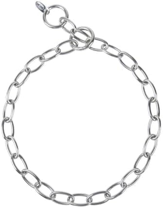 COLLARE SALVAPELO MAGLIA OVALE CORTA IN ACCIAIO INOX. MISURA: 3.0mm x 70cm