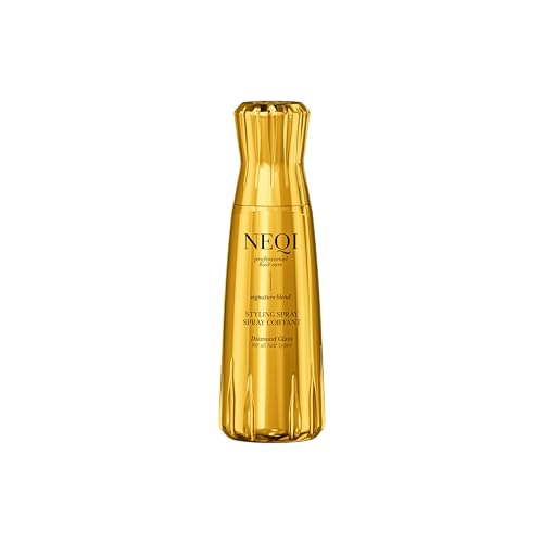 NEQI DIAMOND GLASS Spray Protector Térmico 180ml - Brillo para Todo Tipo de Cabello - Protección Hidratante, Suave y Sedoso - Efecto Cristal - Made in Italy