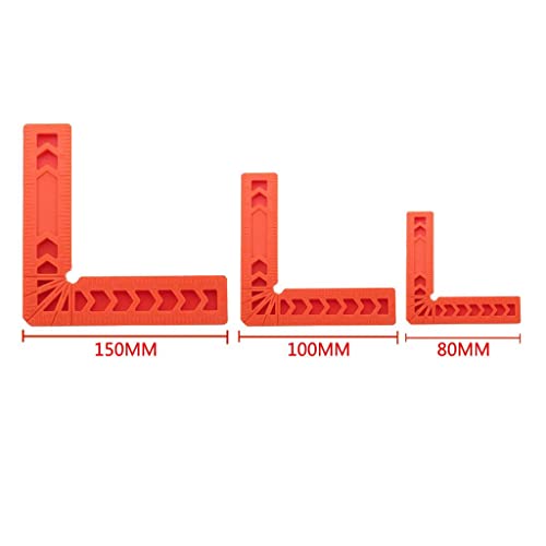 Regla de acero triangular para medir ángulos 4 piezas miniatura 3