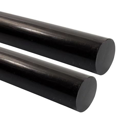 DFDPAXL 2 Pieces Black Nylon Rods 35×300Mm-50×300Mm, PA6 Round Bar Rod Suitable for CNC Machining DIY and Industrial Applications,Diameter 40mm