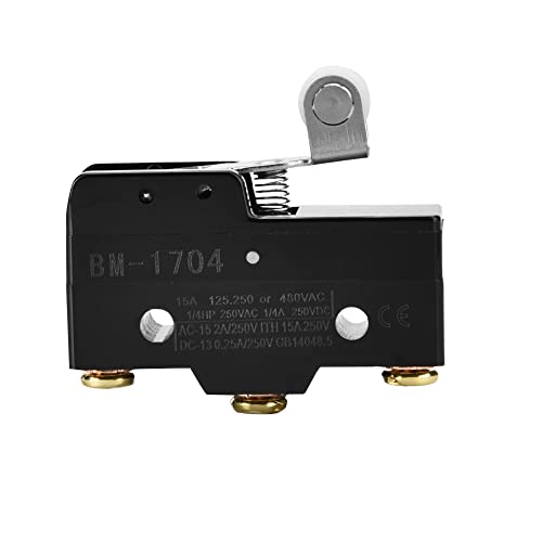 Image of lvifloae 1Pc Momentary Limit Micro Switch Small Stroke Switch Snap Action Silver Contacts (BM-1701,BM-1702,BM-1703,BM-1704) (Bei BM-1704)