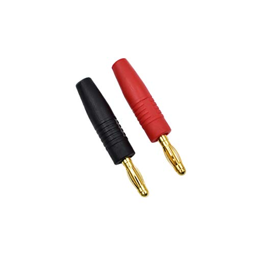 8Pcs 4mm Banana Plug Male Connector Gold Plate Solder Type for Multimeter Test Leads Speaker Wire Cable RC Lipo Battery Charger Adapter