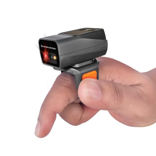 Image of FINGERS QuickScan Ring WL207 Super Compact & Ultra-Portable Ring Barcode Scanner (3-in-1: Wireless (2.4 GHz) | Bluetooth | Wired (with Type-C), Wireless 2D Imager, Quick Plug-n-Play.