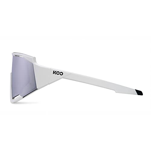 KOO Spectro Sunglasses I Performance Eyewear for Road, Triathlete & Cyclocross Sports - White Silver3