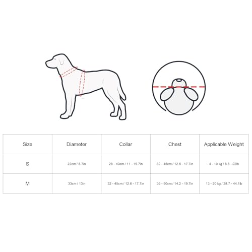 Dispositivo de Guia de Arnês para Cães Cegos, Anel Anticolisão para Animais de Estimação para Proteç