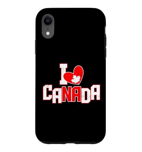 I Love Canada Proud Canadian Heart �J�i�_���� �X�}�z�P�[�X iPhone XR �p