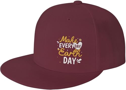 Make Everyday Earth Day Save The Planet Adjustable Outdoor Baseball Hat Flat Hat