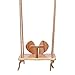 Hong Yi Fei-Shop dondoli Giardino Baby Swing Sedia a Orecchio a Orecchio in Legno Solido Swing Liscio romanzo Appeso Bambini Bambino Rocker Giocattolo all'aperto alco Sedia Amaca