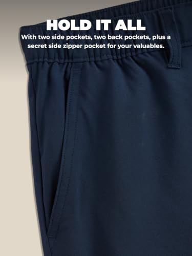 Image of Chubbies Everywear Men's Shorts - Mens Shorts Casual 6in Inseam, Elastic Waist, Water-Resistant, Zipper Pocket
