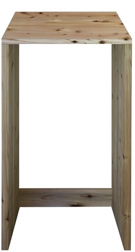 WOODPRO コの字 シェルフ 幅50cm 高さ100cm 奥行30cm 無塗装 国産杉 板厚2.8cm カウンターテーブル ハイデスク ゴミ箱上ラック 棚 収納 横幅と高さは1cm単位でオーダー可 受注生産