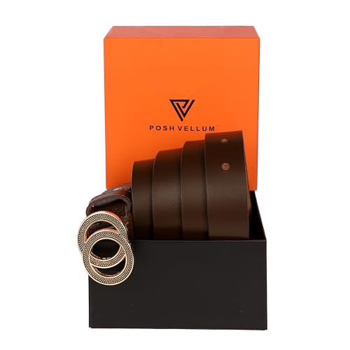 Image of Genuine Leather Ladies Belt for Women | Casual Designer Belt for Jeans-Shorts-Dresses with Western Durable Buckle - LD001