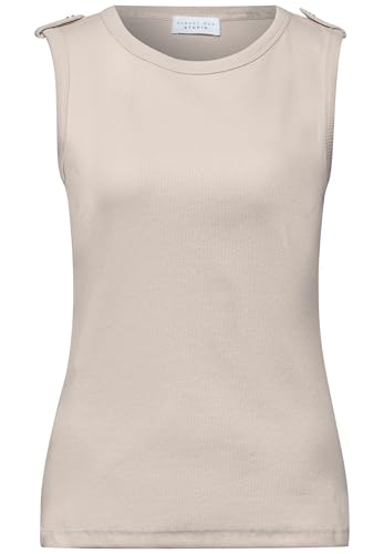 Top acanalado Street One Studio 3230299 de mujer con botones frontales 4