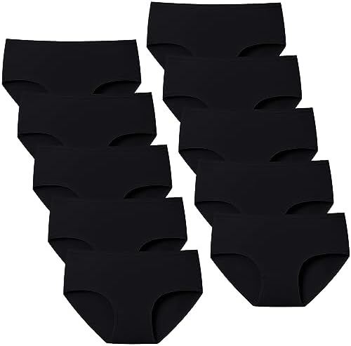 Domee Teenager Unterhosen Mädchen Unterwäsche Slip Baumwolle 10er-Pack