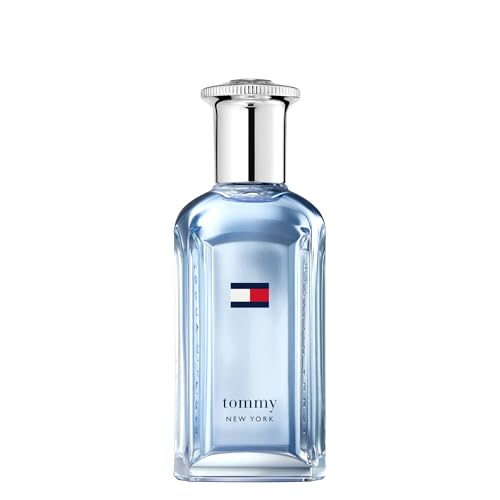 Tommy Hilfiger – Tommy New York Eau de Toilette 50 ml – Perfume para Hombre – Fragancia Fougère Especiada – Notas Especiadas y Amaderadas – Frasco de Vidrio Azul