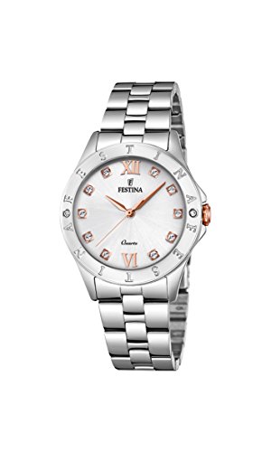 Preisvergleich Produktbild Festina Damen Digital Quarz Uhr mit Edelstahl Armband F16925 / A