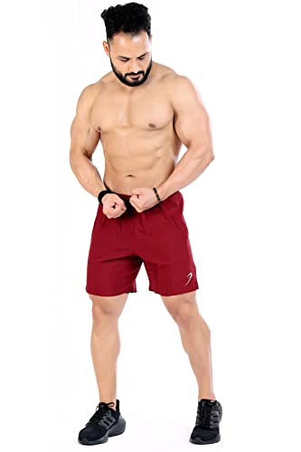 Image of FUAARK Double Layer 2 in 1 Sports Shorts with Inner Tights for Men Gym Tight Short with Pocket