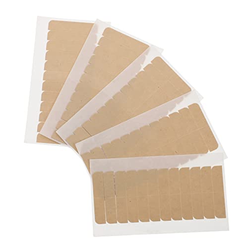 NULYLU Double Sided Tape for Hair Extensions 5 Sheets Long-Lasting Hold No Damage Adhesive